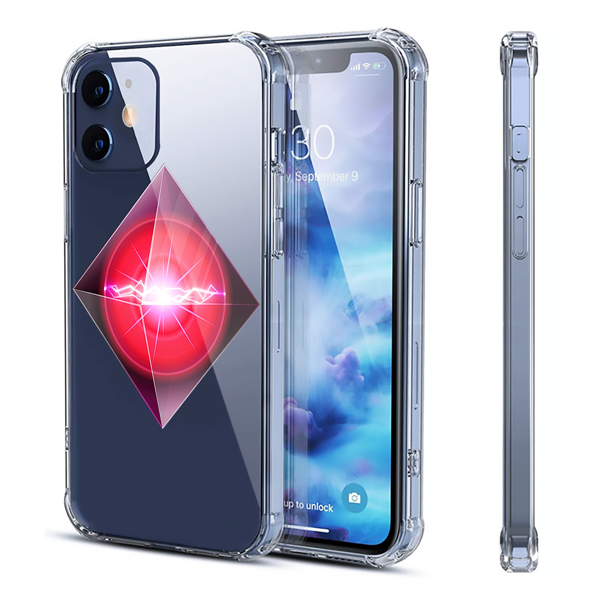 （画像用） 遊☆戯☆王 Yu-Gi-Oh! 【iPhone 12シリーズ対応】透明スマホケース（クリアソフトケース）
